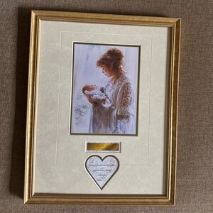 Elegant Gold Framed Mother and Child Art Perfect Mothers Day gift